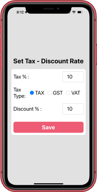 Calculator-Finance-Basic-Calculator++-Set-Tax-VAT-GST-rate (Custom)