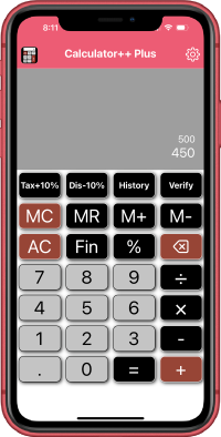 Calculator-Finance-Basic-Calculator++-Tax-shortcut-calculation (Custom)